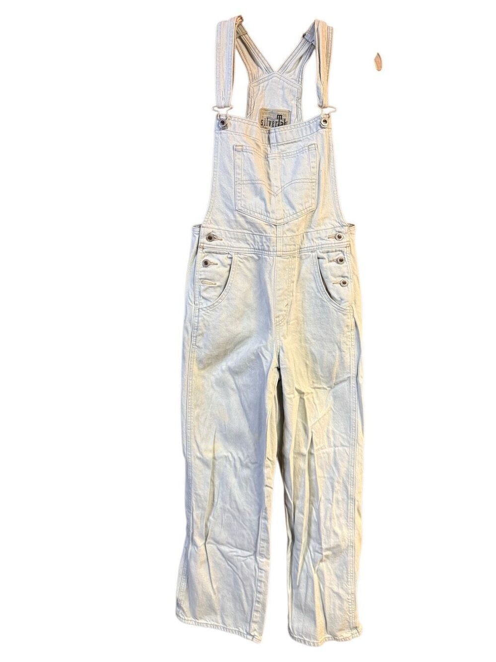 vintage Levi's SilverTab light-wash denim overalls/Loose Fit  Sz S